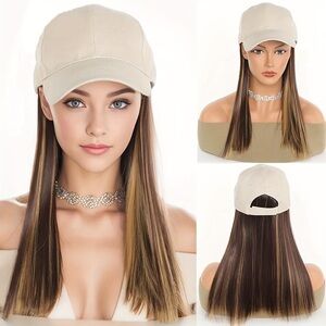 Stylish Brown and Blonde Hair Extension Cap